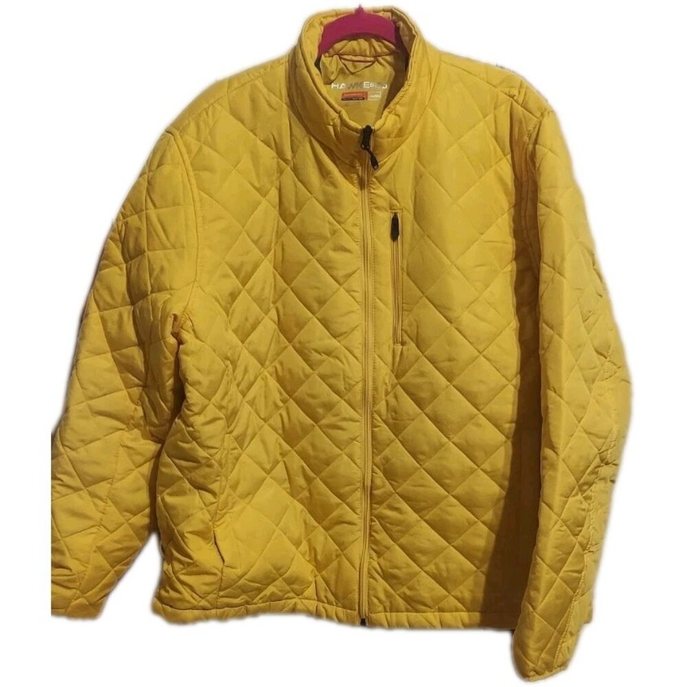 Hawke & Co Jacket‎ Mens 2XL Pale Gold Featherless Performance Puffer Quilted NWT